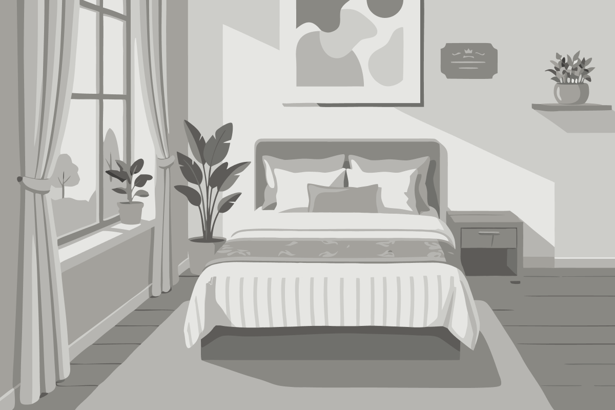 Quarto com 2 Camas de Solteiro e Vista